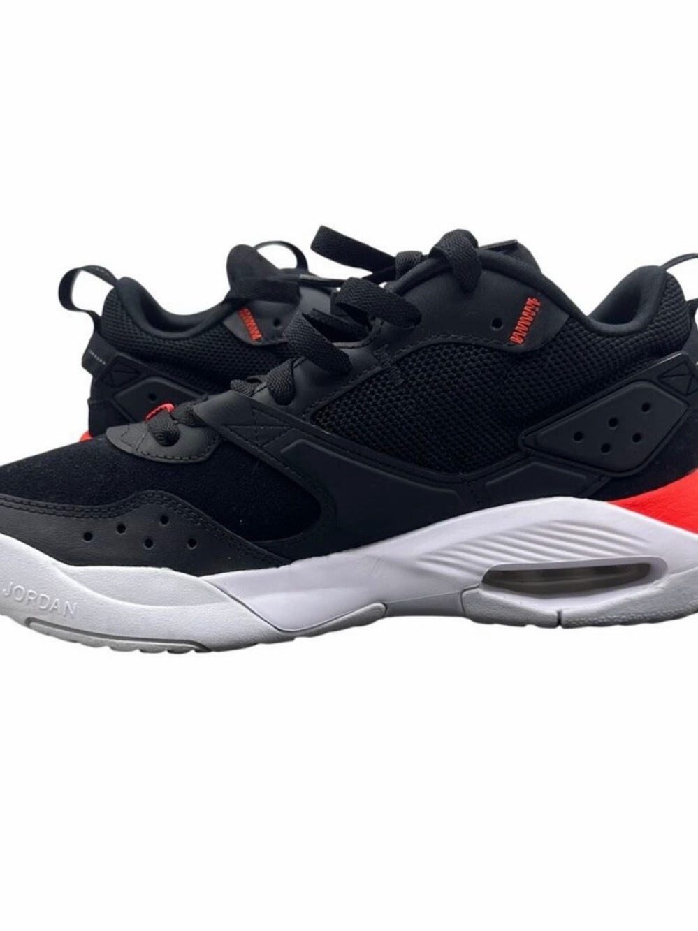 Jordan Black and Red Low-Top Sneakers